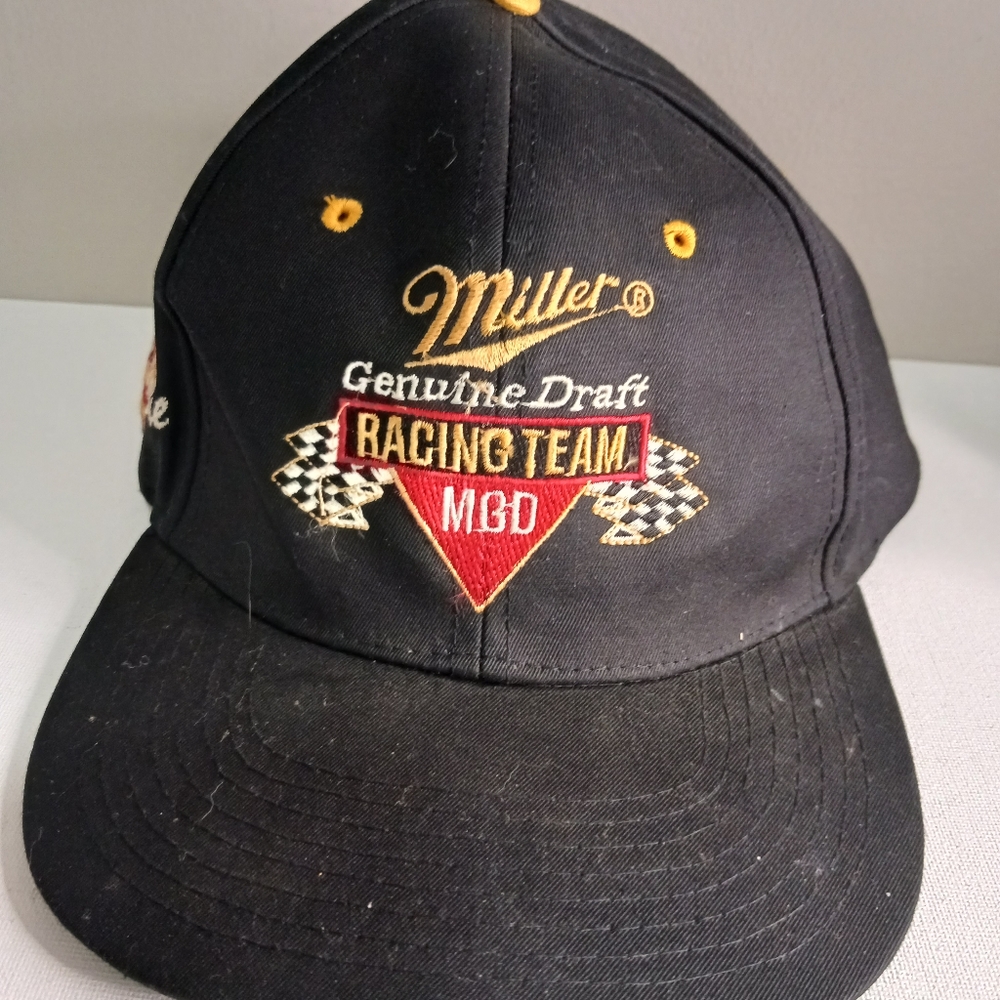 Vintage racing team cap, number two Rusty wallace, color black, Rusty Wallace on